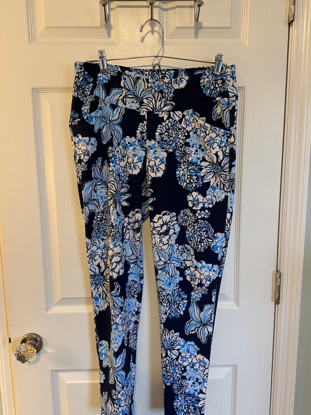 CORSO PANT UPF 50+, LOW TIDE NAVY BOUQUET ALL DAY  EUC. SIZE 10